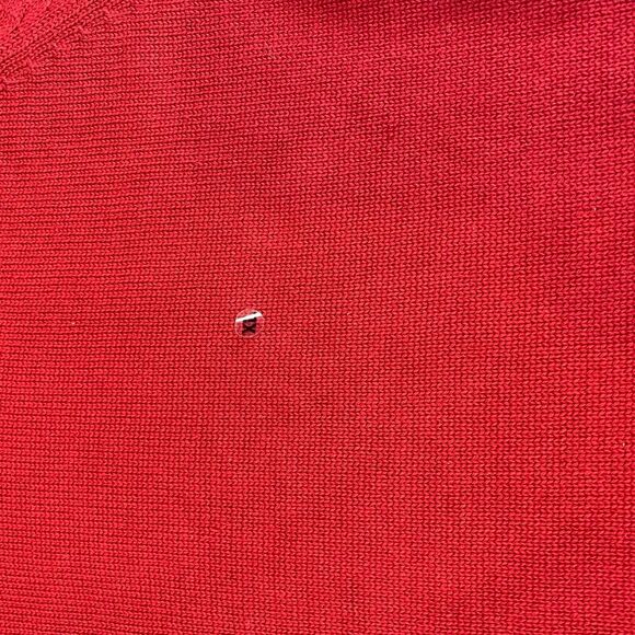 Old Navy Sweater Mens XL Red Knit 100% Cotton Long Sleeve Crew Neck Pullover - Picture 8 of 10